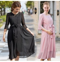 Formal dress set for pregnancy and breastfeeding 3/4 sleeve
