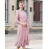 Formal dress for pregnancy and breastfeeding 3/4 sleeve 2 pieces set