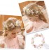 Girl flower headband + butterfly earrings kit for ceremonies