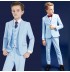 Completo cerimonia bambino / ragazzo azzurro 5 pz 110-165cm