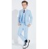 Completo cerimonia bambino / ragazzo azzurro 5 pz 110-165cm
