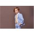 Boy / teen elegant suit 4 pcs 110-150cm blue suit + beige shirt