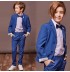 Boy / teen formal suit 7 pcs 110-160 cm blue
