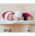 Costume natalizio in maglia per neonato 0-100 giorni