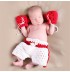 Costume da pugile per neonato con guantoni e pantaloncini da boxe