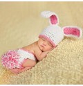 Knit baby costume bunny model