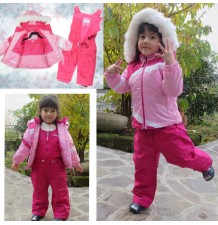 Completo Tuta Sci Bambina 18 Mesi - 6 Anni Rosa