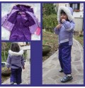 Completo Tuta Sci Unisex 4 - 7 Anni Viola